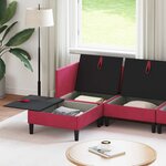 vidaXL Ensemble de meubles pour le salon 5 Pièces Bordeaux Velours