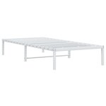 vidaXL Cadre de lit métal blanc 90x200 cm