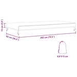 vidaXL Housse pour mobilier d'extérieur 202 x 92 x 15 cm