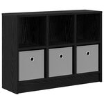 vidaXL Buffet Chêne noir 73 5 x 22 5 x 53 5 cm