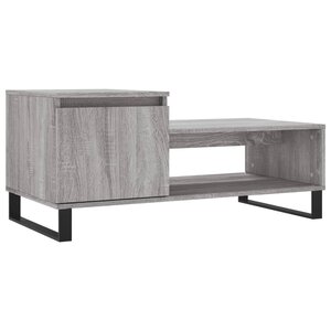 vidaXL Table basse Sonoma gris 100x50x45 cm Bois d'ingénierie