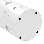 vidaXL Porte-parapluie Design Parapluies Acier Blanc