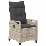 vidaXL Chaise de jardin 2 Pièces Gris clair et gris foncé