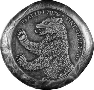 Pièce de monnaie en Argent g 62.2 (2 oz) Millésime 2026 BEARLIN