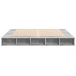 vidaXL Cadre de lit sans matelas gris béton 180x200 cm