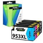 Compatible HP 953XL Pack 4 Cartouches Noir cyan magenta jaune (3HZ52AE)