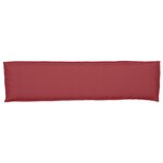 vidaXL Coussins de palette pour banc 2 Pièces Rouge vin 150x40x8 cm Tissu Oxford
