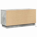vidaXL Meuble TV avec LED Gris béton 100 x 38 x 49 cm