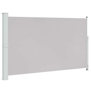 vidaXL Auvent latéral rétractable de patio 180x300 cm Gris