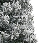 vidaXL Sapin de Noël mince avec support et flocon de neige 300 cm PVC