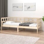 vidaXL Lit de jour sans matelas bois de pin massif 90x200 cm