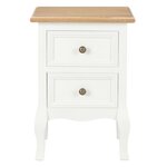 vidaXL Tables de chevet 2 Pièces blanc 35x30x49 cm MDF