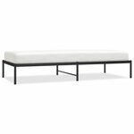 vidaXL Cadre de lit métal sans matelas noir 90x200 cm