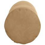 vidaXL Coussins d'accent 2 Pièces Marron Ø 15 x 40 cm