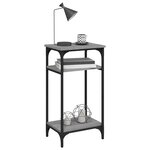 vidaXL Table d'appoint Sonoma gris 40x30x75 cm Bois d'ingénierie