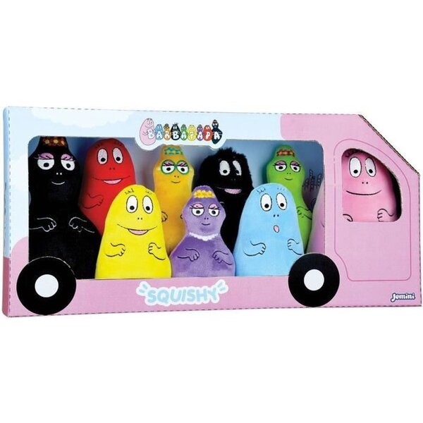 Coffret 9 peluches Barbapapa 15 cm Inclut Barbapapa  Barbamama et leurs 7 enfants