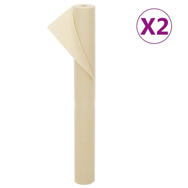 vidaXL Toison végétale 2 rouleaux 70 g/m² 10x1 6 m