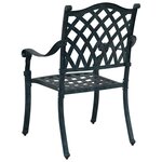 vidaXL Chaise de jardin 2 Pièces Vert 55 x 56 5 x 91cm Aluminium