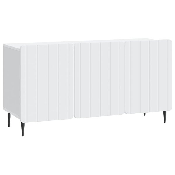 vidaXL Meuble TV Blanc 99 x 34 5 x 52 cm Bois d'ingénierie