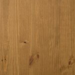 vidaXL Buffet avec porte vitrée FLAM 110x40x80 cm bois massif de pin