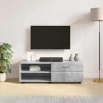 vidaXL Meuble TV Blanc brillant 100.5 x 39 x 30 cm Bois d'ingénierie