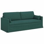 vidaXL Canapé Vert foncé 198 x 78 x 80 cm tissu