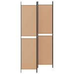 vidaXL Paravent 4 panneaux Beige 200 x 220 cm Tissu