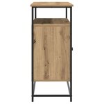 vidaXL Buffet Artisan Chêne 100x35x80 cm Bois composite et Acier