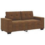 Canapé loveseat vidaXL Marron 140 cm en simili cuir