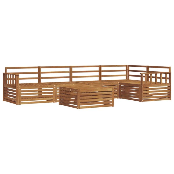 vidaXL Ensemble de canapés d'extérieur 6 Pièces Naturel