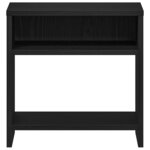 vidaXL Table de chevet chêne noir 40x30x40 cm bois d'ingénierie