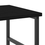 Bibliothèque vidaXL Noir Chêne 50x33x117 5 cm Bois d'ingénierie et Acier