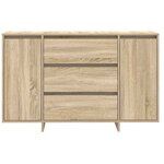 vidaXL Buffet en chêne Sonoma 120x41x75 cm en bois d'ingénierie