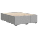 vidaXL Cadre de lit sans matelas gris clair 140x190 cm tissu