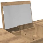 vidaXL Table de Toilette avec tiroir chêne artisanal 100 x 45 x 76 cm