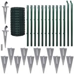 vidaXL Clôture Euro Acier 25 x 0 8 m Vert