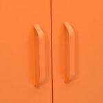 vidaXL Armoire de rangement Orange 80x35x101 5 cm Acier