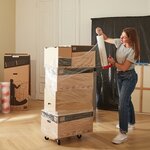 Pack and Move - Film Etirable - 0 45 x 100 m - Protection  Emballage  Déménagement - Anti rayures - Anti frottements - Imperméable