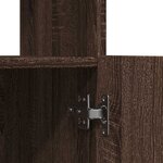 vidaXL Buffet haut chêne marron 92x33x100 cm bois d'ingénierie