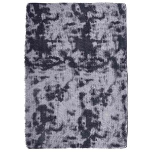 vidaXL Tapis Shaggy à poils longs NAVARRA gris foncé 160x230 cm