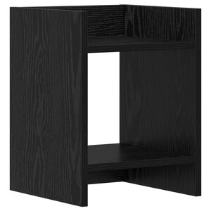 vidaXL Support de Plante Chêne noir 30 x 30 x 40 cm Bois d'ingénierie