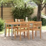 Table de jardin vidaXL 180x90x75 cm en bois d'acacia massif et métal