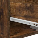 vidaXL Table basse Chêne fumé 49 x 50 x 40 cm Bois d'ingénierie