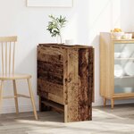 vidaXL Table à dîner 138 x 70 x 73 5 cm Bois d'ingénierie Bois ancien