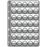 Feuilles noires Compart pour ranger 35 muselets de champagne.