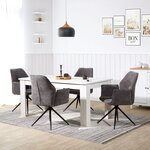 Chaise oeuf moderne chenille gris