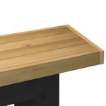 vidaXL Table console NOAIN pieds en forme de U 120x30x75 cm massif pin