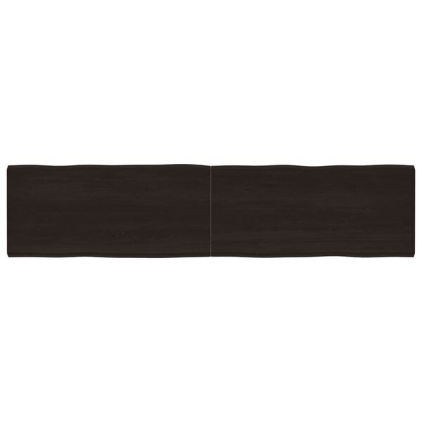 vidaXL Dessus de table bois massif traité bordure assortie