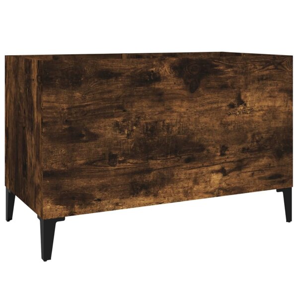 vidaXL Armoire à disques chêne fumé 74 5x38x48 cm bois d'ingénierie
