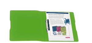 Classeur à anneaux easy orga to go, A4, 2 anneaux, bleu transparent HERLITZ